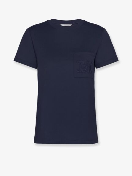 Max Mara Papaia Cotton T-shirt With Monogram