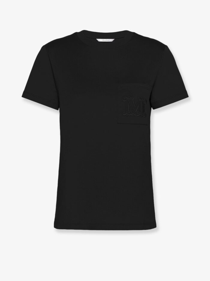max mara papaia cotton t shirt with monogram Max Mara Papaia Cotton T-shirt With Monogram