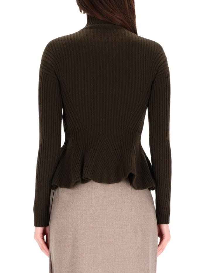 Max Mara PEPLUM TURTLENECK SWEATER