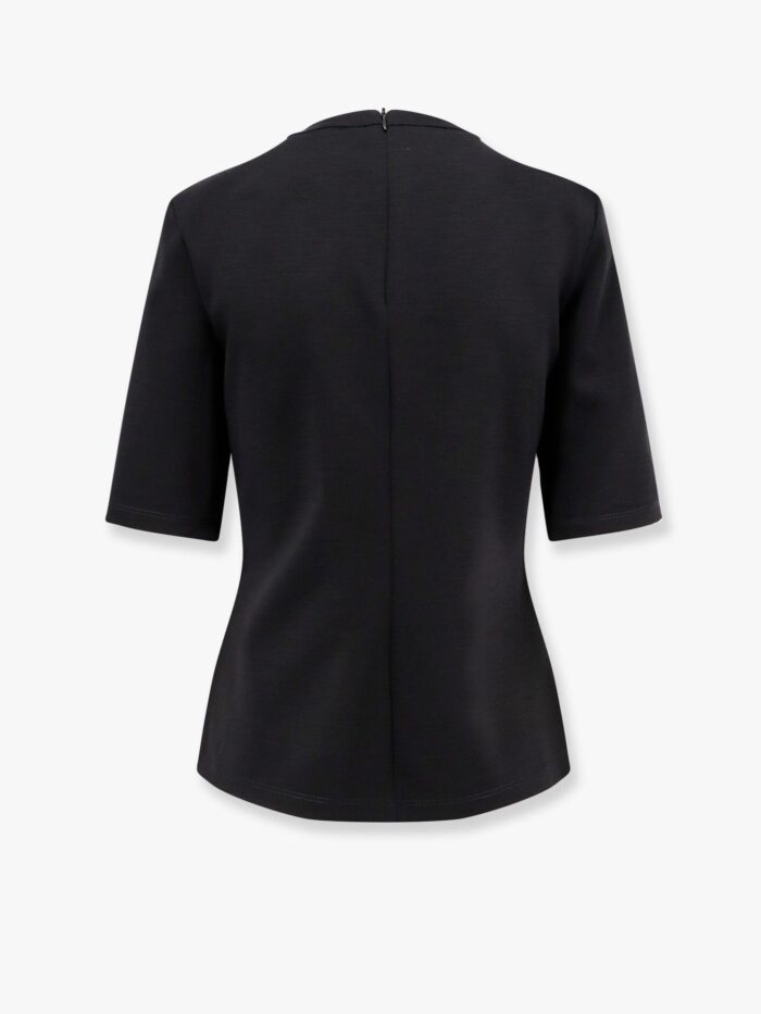 Max Mara Peter Wool T-shirt With Embossed Frontal Logo