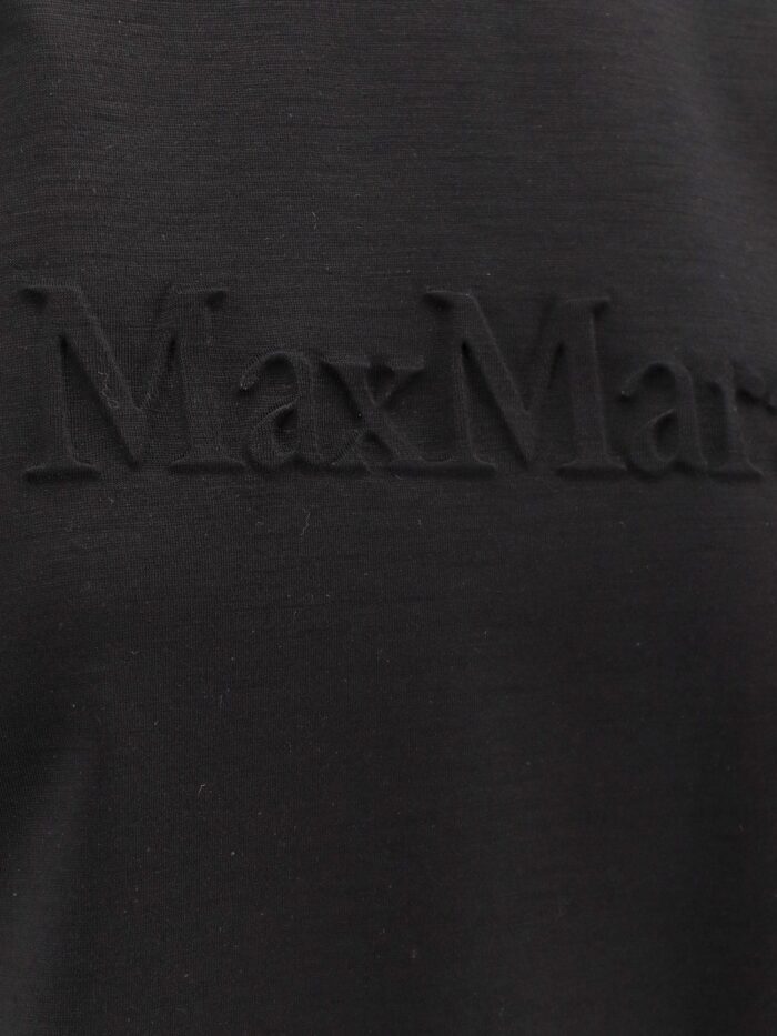 Max Mara Peter Wool T-shirt With Embossed Frontal Logo