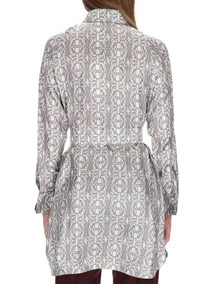 Max Mara PRINTED SILK CHEMISIER DRESS