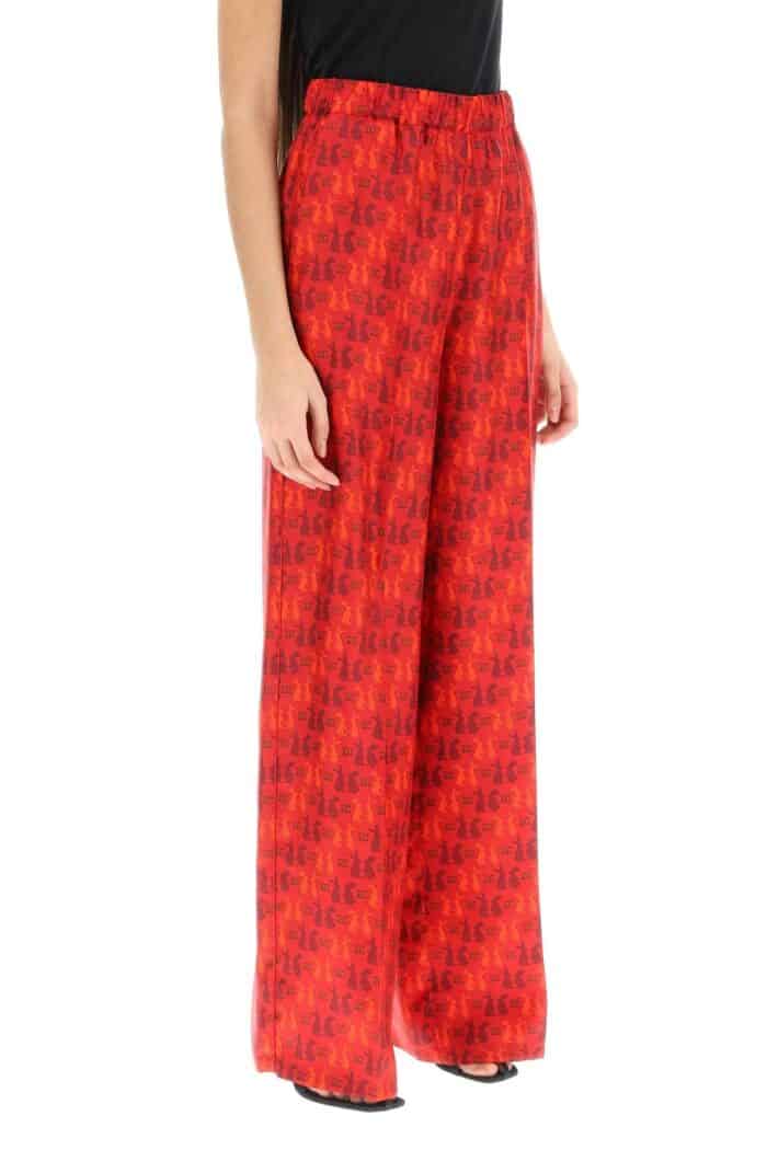 Max Mara Printed Silk Pyjamas Pants