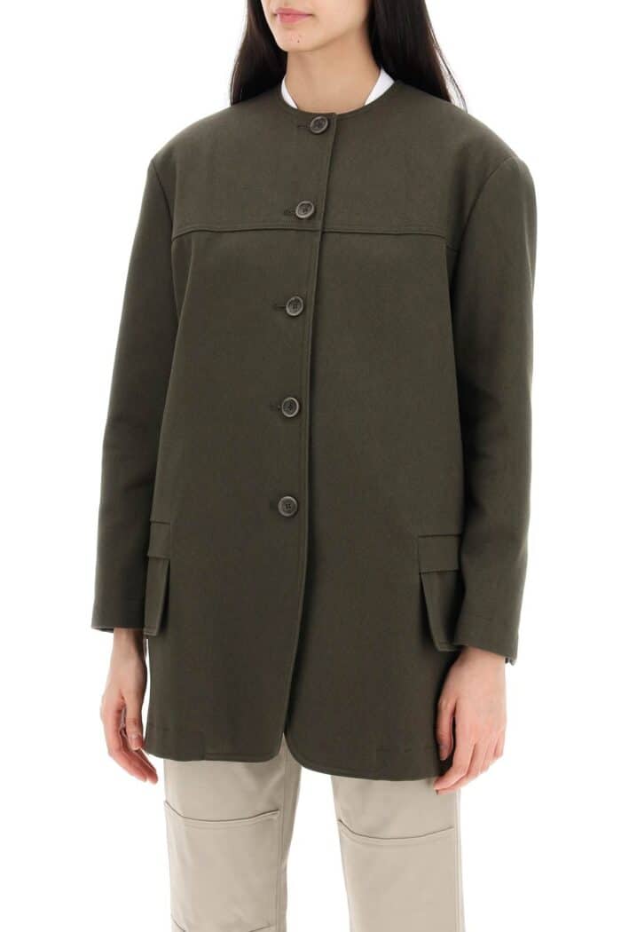 MAX MARA Recital Midi Round Neck Jacket