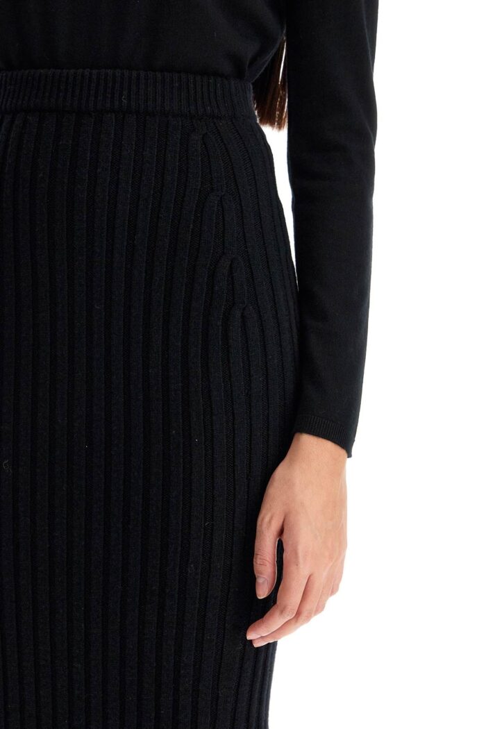 MAX MARA Seta Rib Knit Skirt