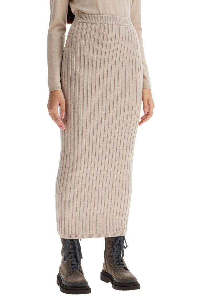 MAX MARA Seta Rib Knit Skirt