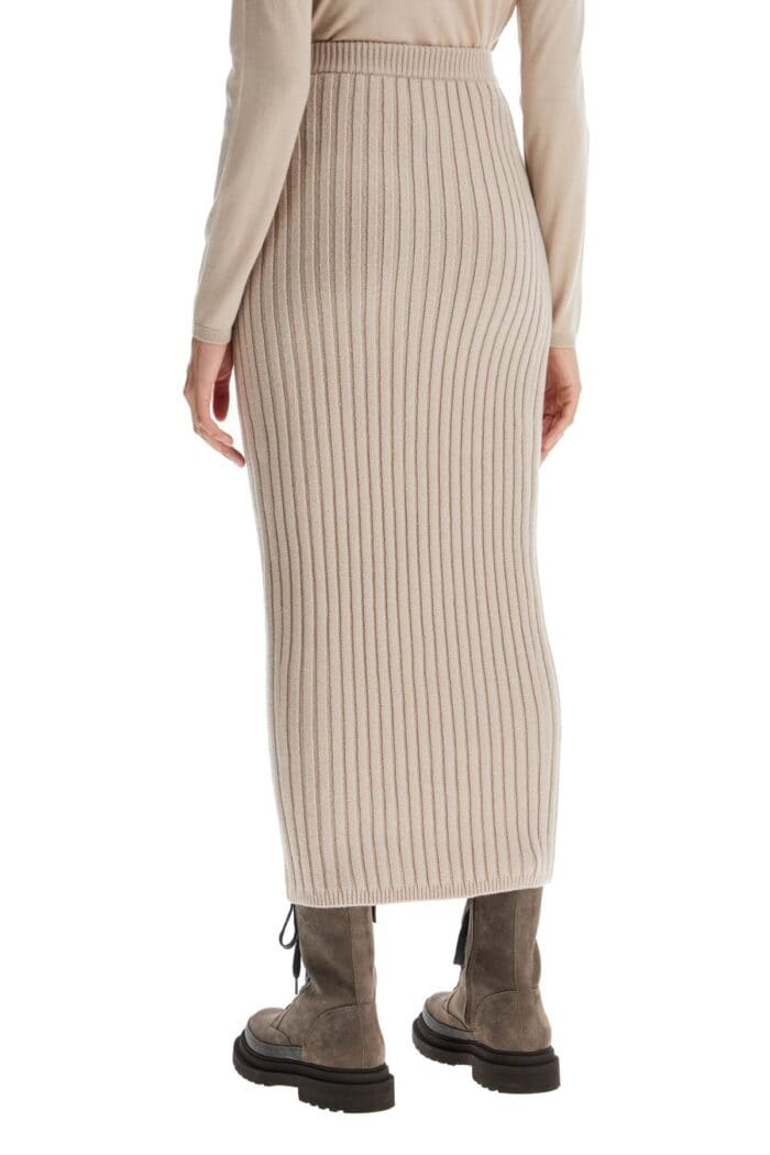 MAX MARA Seta Rib Knit Skirt