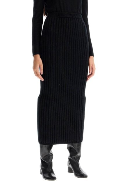 MAX MARA Seta Rib Knit Skirt