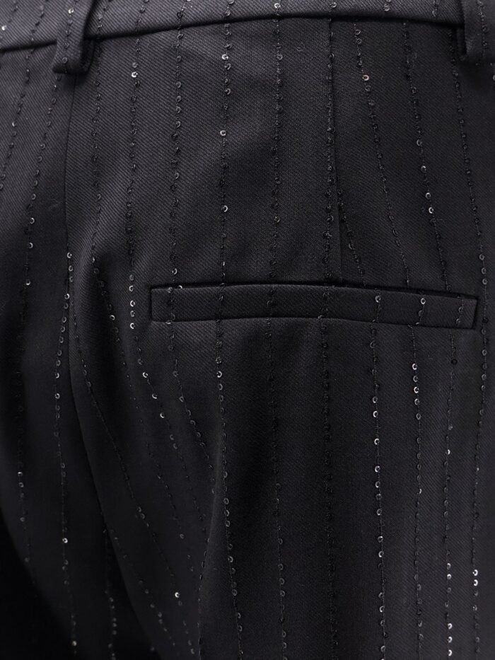 Max Mara Siberia Virgin Wool Shorts With Sequins