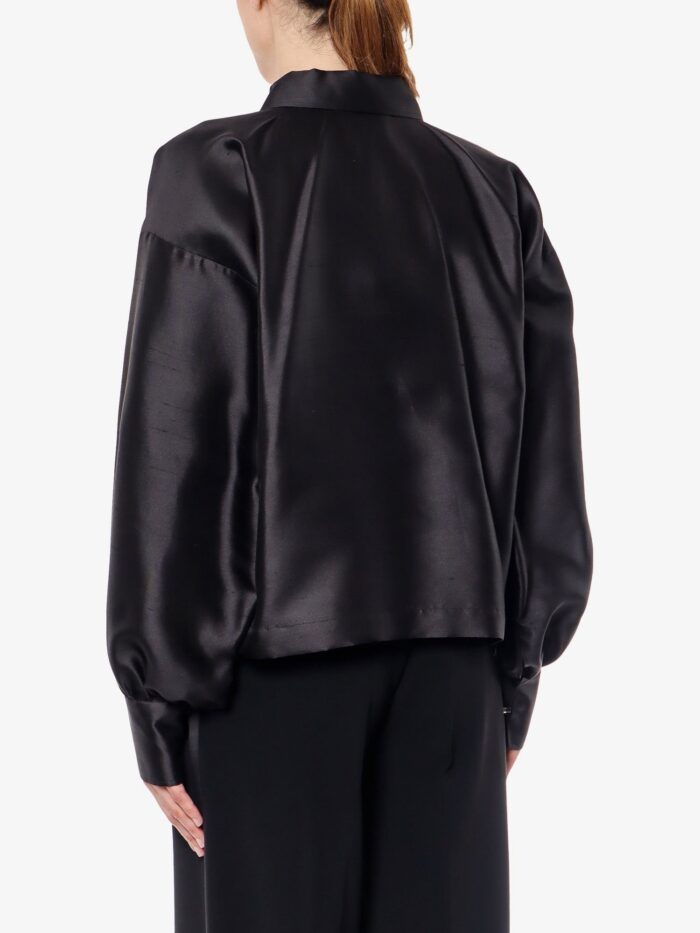 Max Mara Silk And Cotton Shirt With Jabot