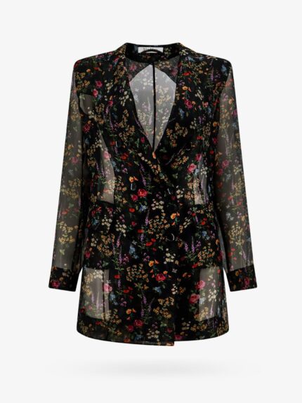 Max Mara Silk Blazer With Floral Print