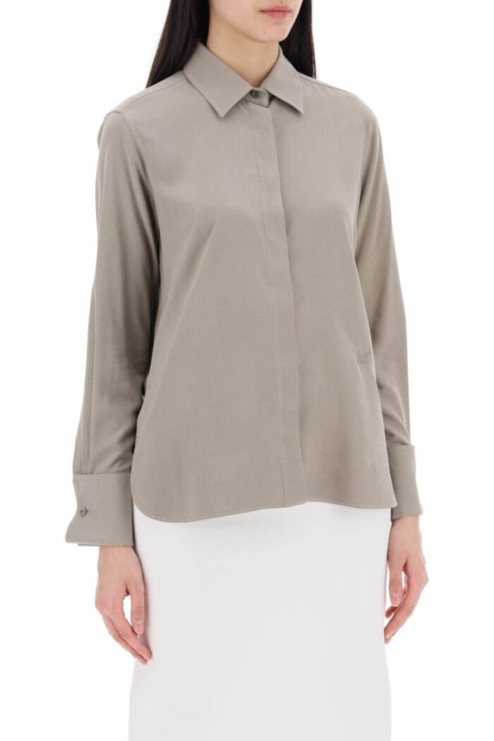 MAX MARA Silk Canvas Candia Shirt In