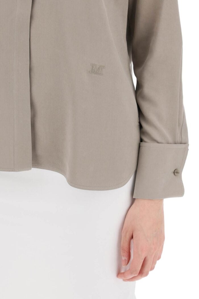 MAX MARA Silk Canvas Candia Shirt In