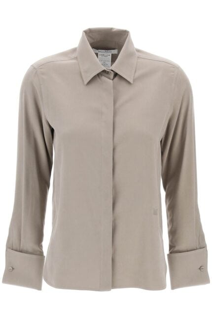 MAX MARA Silk Canvas Candia Shirt In