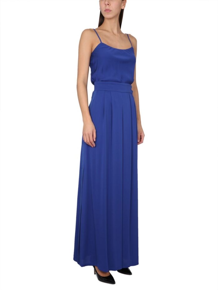 Max Mara SILK CHARMEUSE TUXEDO TOP