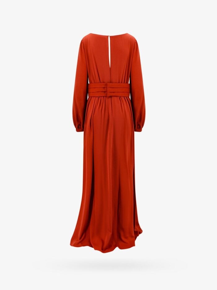 Max Mara Silk Dress With Cut-out Detail On The Back