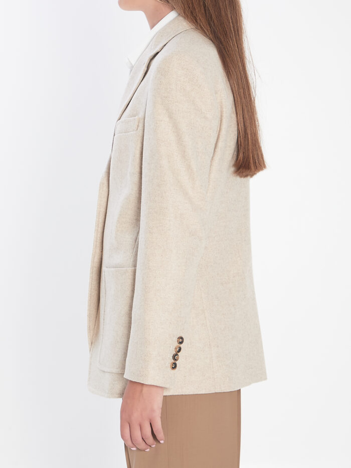 Max Mara Single-breasted blazer in Shetland