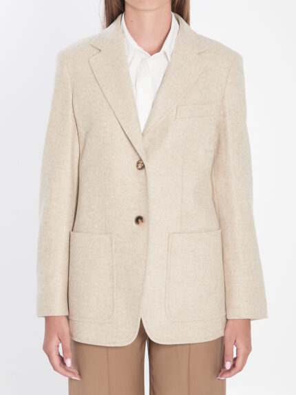 Max Mara Single-breasted blazer in Shetland