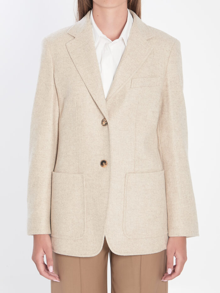 Max Mara Single-breasted blazer in Shetland