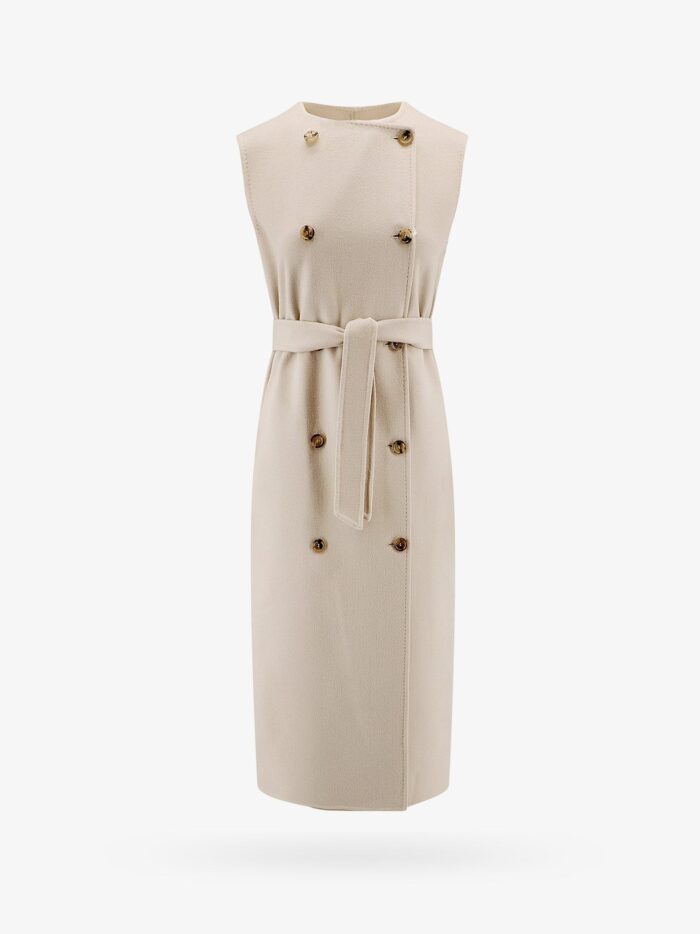 Max Mara Sleeveless Wool And Cashmere Coat