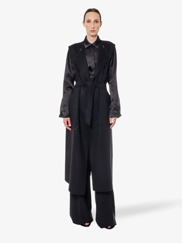 Max Mara Sleeveless Wool And Cashmere Coat