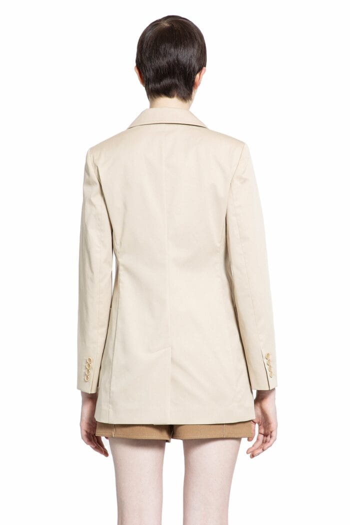 MAX MARA Stretch Gabardine Pioppo Blazer