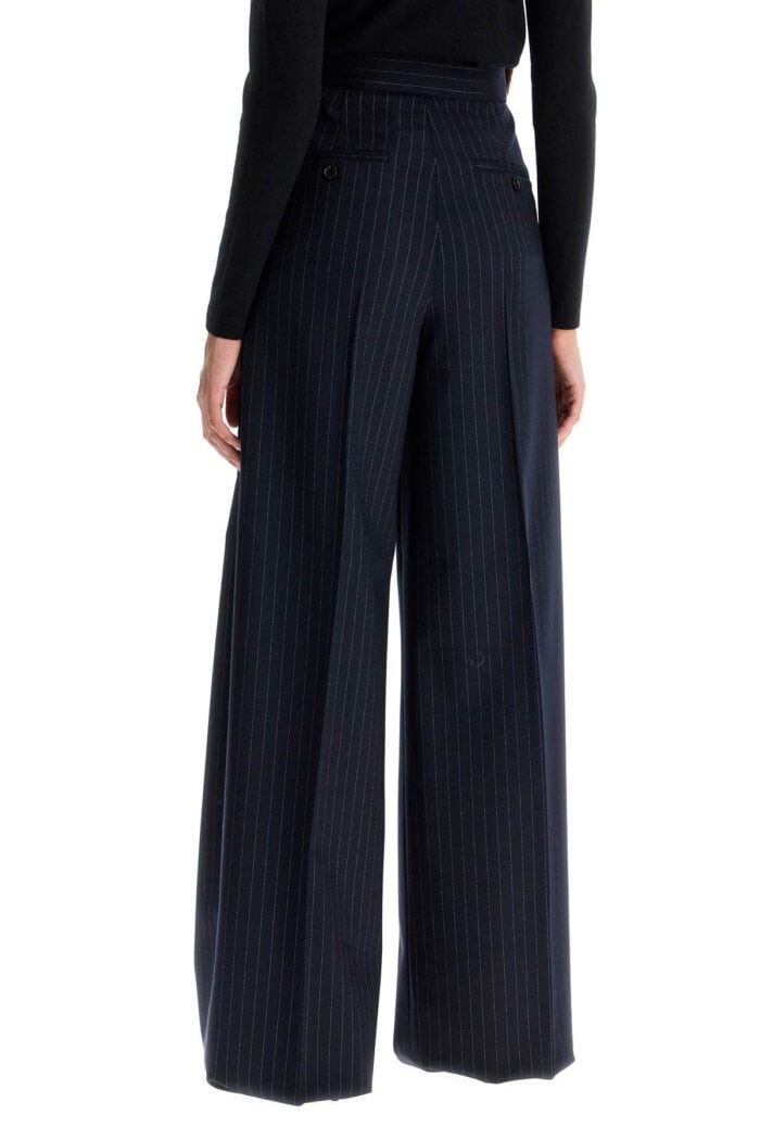 MAX MARA Striped Wool Stretch Pants