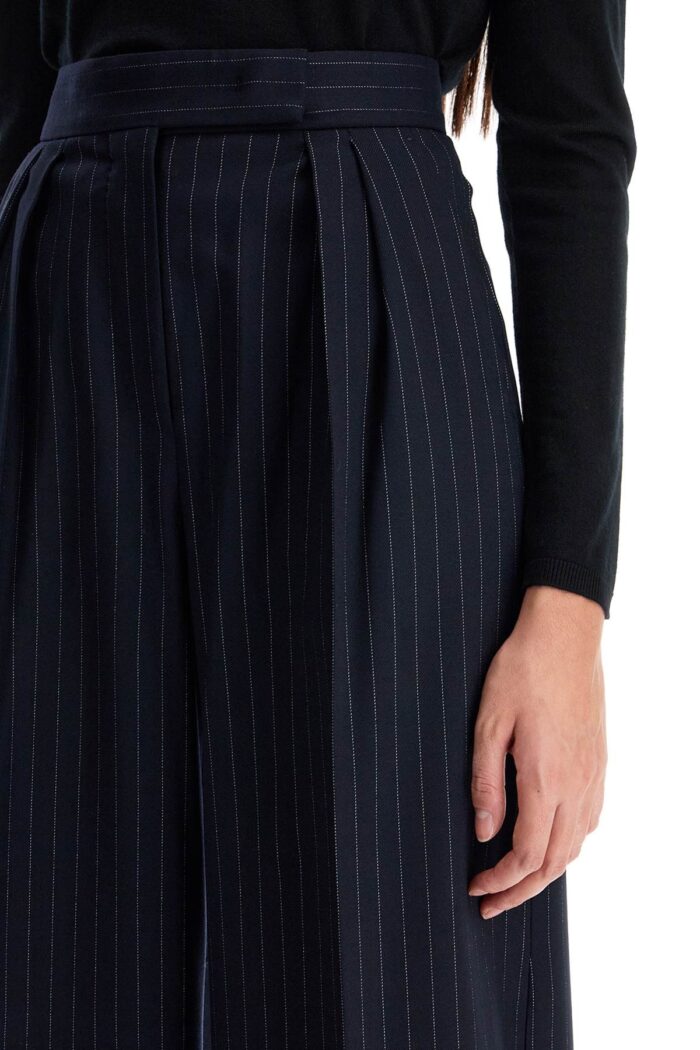 MAX MARA Striped Wool Stretch Pants