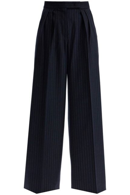 MAX MARA Striped Wool Stretch Pants