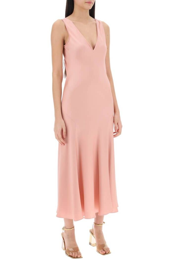 MAX MARA STUDIO Acqui Satin Midi Dress