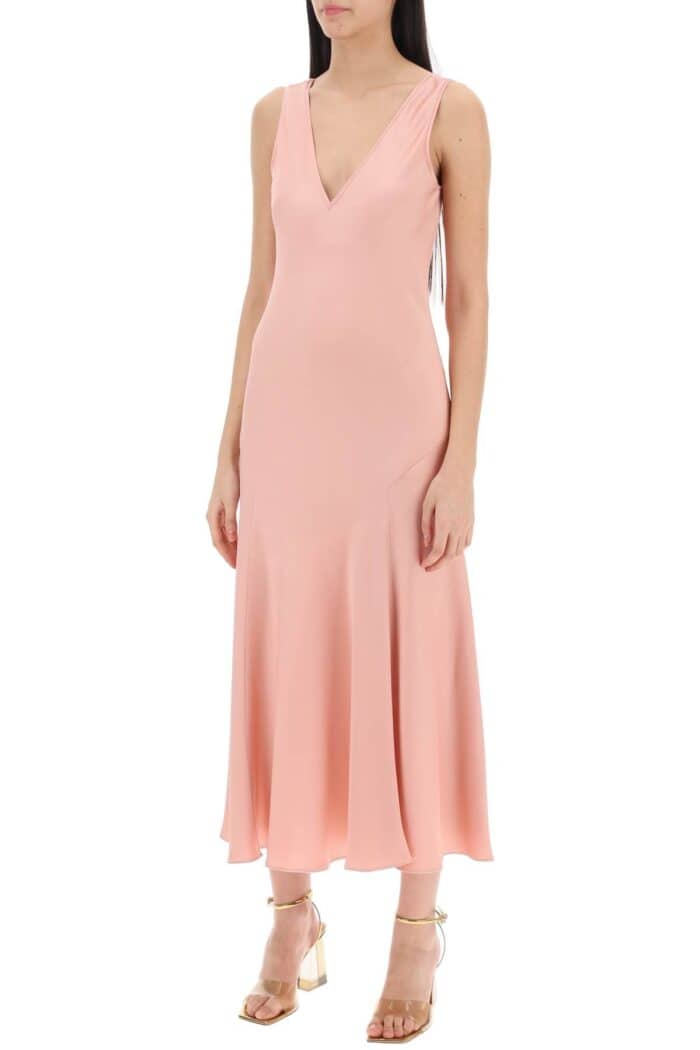 MAX MARA STUDIO Acqui Satin Midi Dress