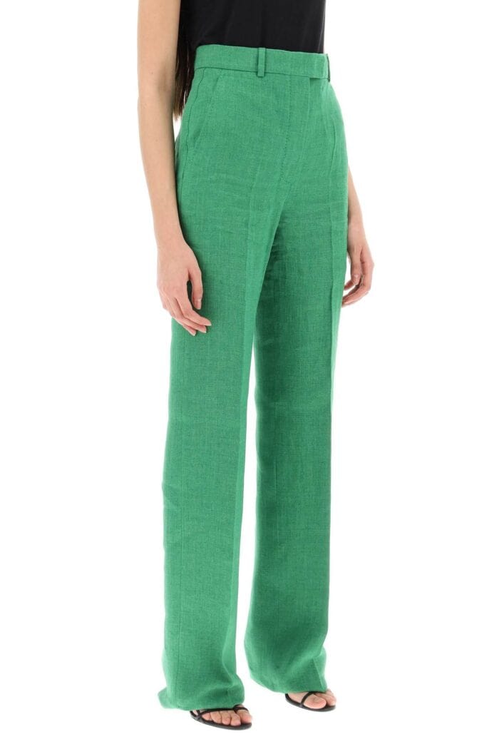 Max Mara Studio 'alcano' Straight Linen Pants