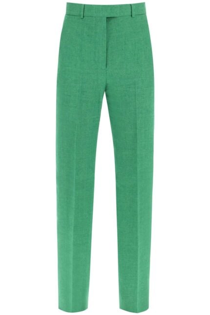 Max Mara Studio 'alcano' Straight Linen Pants