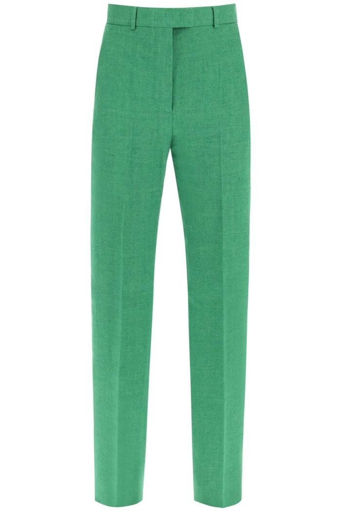 Max Mara Studio 'alcano' Straight Linen Pants