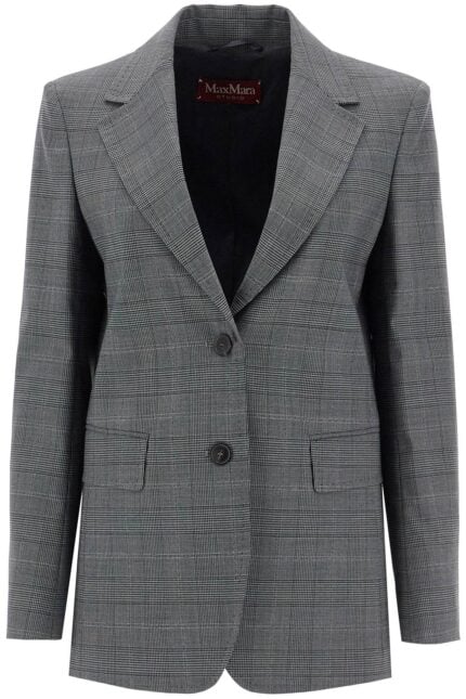 MAX MARA STUDIO 'david' Prince Of Wales Wool Blazer