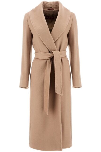 MAX MARA STUDIO Long Woolen Dressing Gown Coat