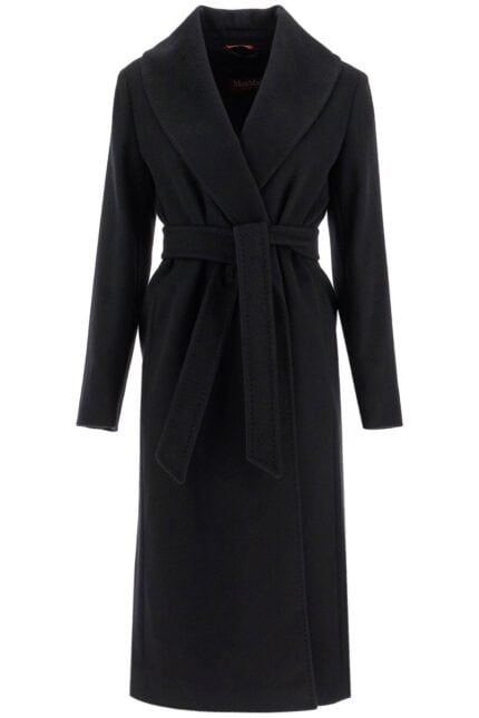 MAX MARA STUDIO Long Woolen Dressing Gown Coat