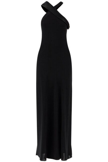 MAX MARA STUDIO Maxi Dress With Satin Neckline 'anta