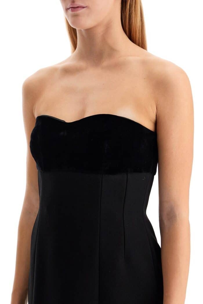 MAX MARA STUDIO Short 'trani' Dress With Velvet Insert