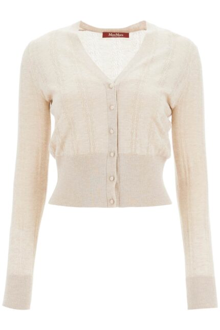 MAX MARA STUDIO Silk And Wool Blend Cardigan With