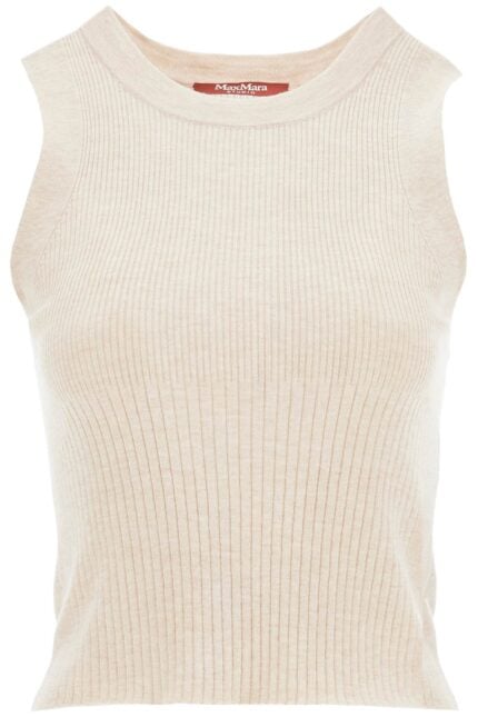 MAX MARA STUDIO Sleeveless Top In Wool And