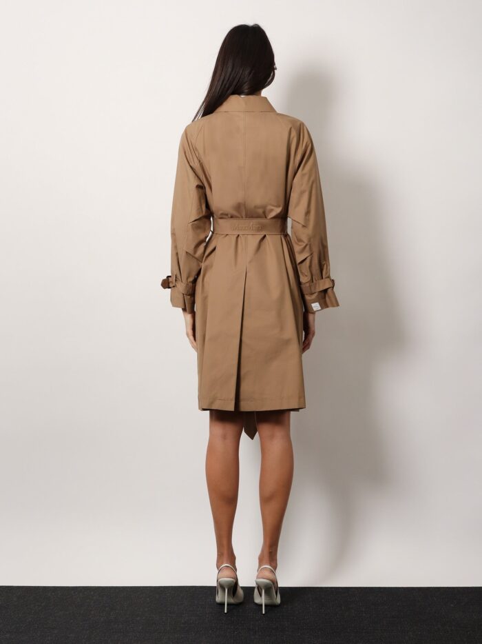 MAX MARA THE CUBE Cotton Blend C Trench With Leather Buckles