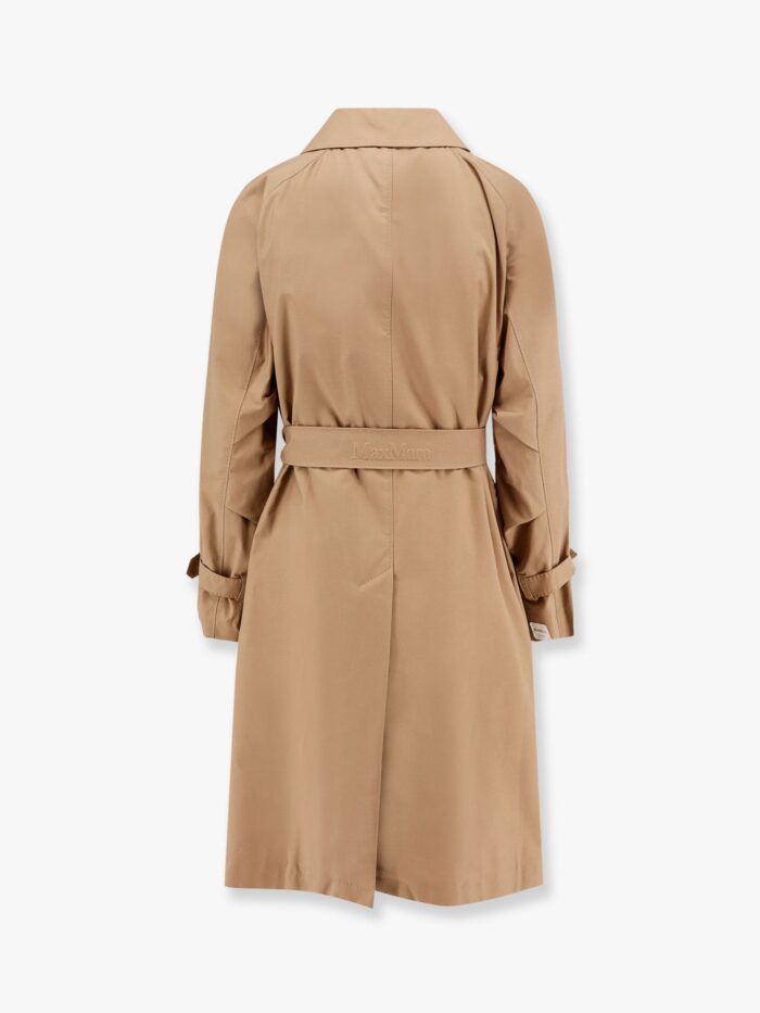 MAX MARA THE CUBE Cotton Blend C Trench With Leather Buckles