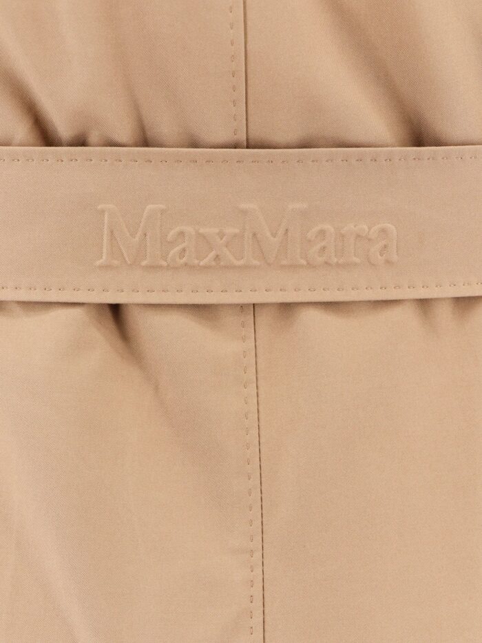 MAX MARA THE CUBE Cotton Blend C Trench With Leather Buckles