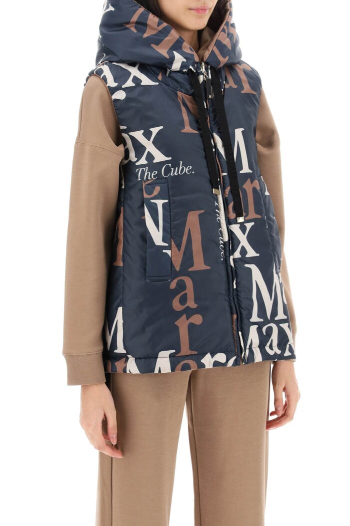 MAX MARA THE CUBE Logos Reversible Windbreaker Vest