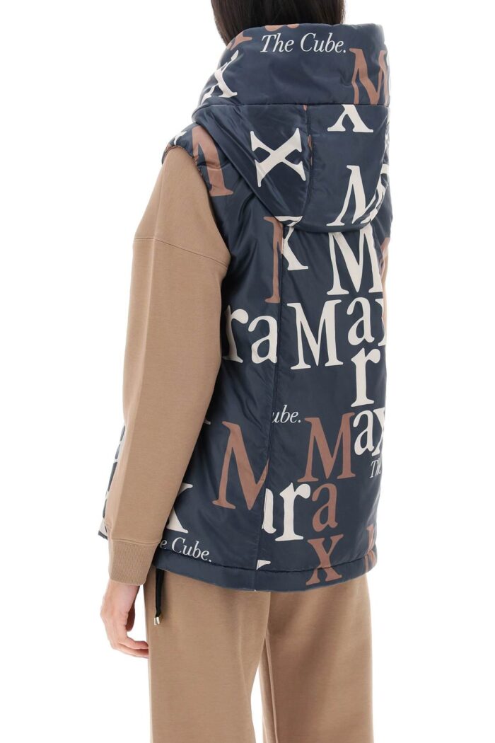 MAX MARA THE CUBE Logos Reversible Windbreaker Vest