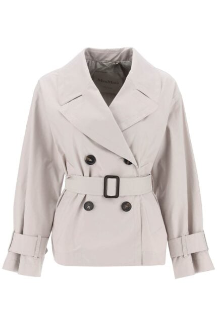 MAX MARA THE CUBE Short Double-breasted Trench Coat