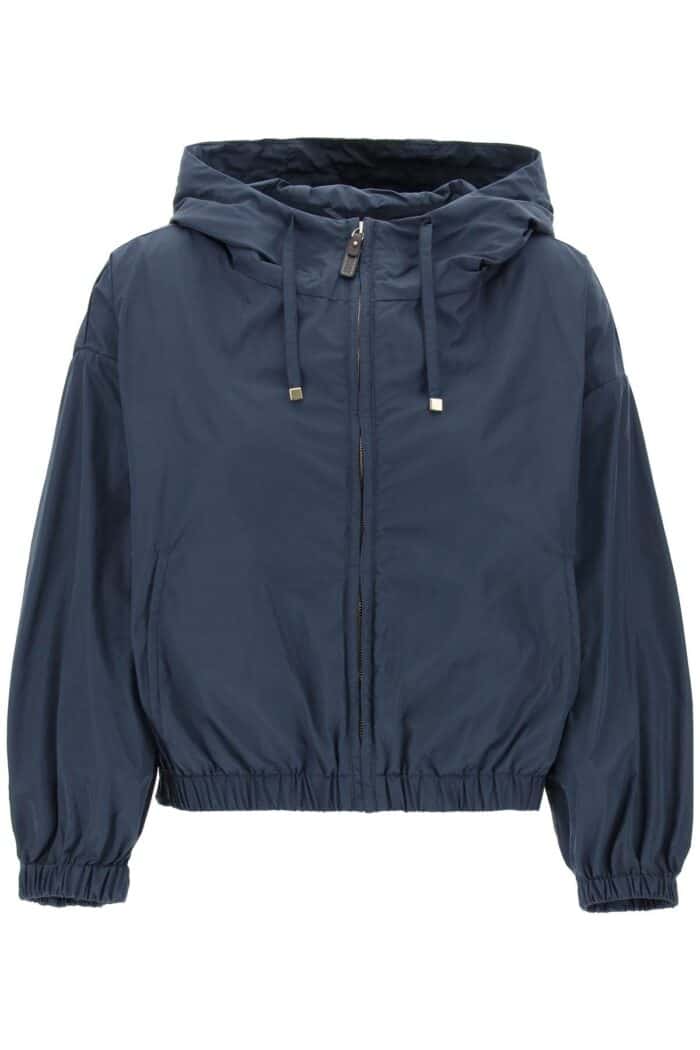 MAX MARA THE CUBE Technical Taffeta Hooded Jacket