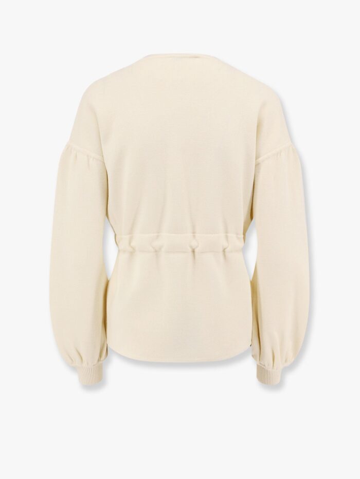 Max Mara Tiberio Virgin Wool Cardigan With Rope At Waist