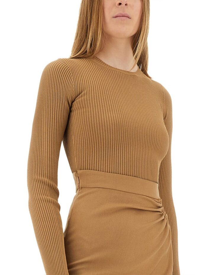 Max Mara VISCOSE CREPE CROP TOP